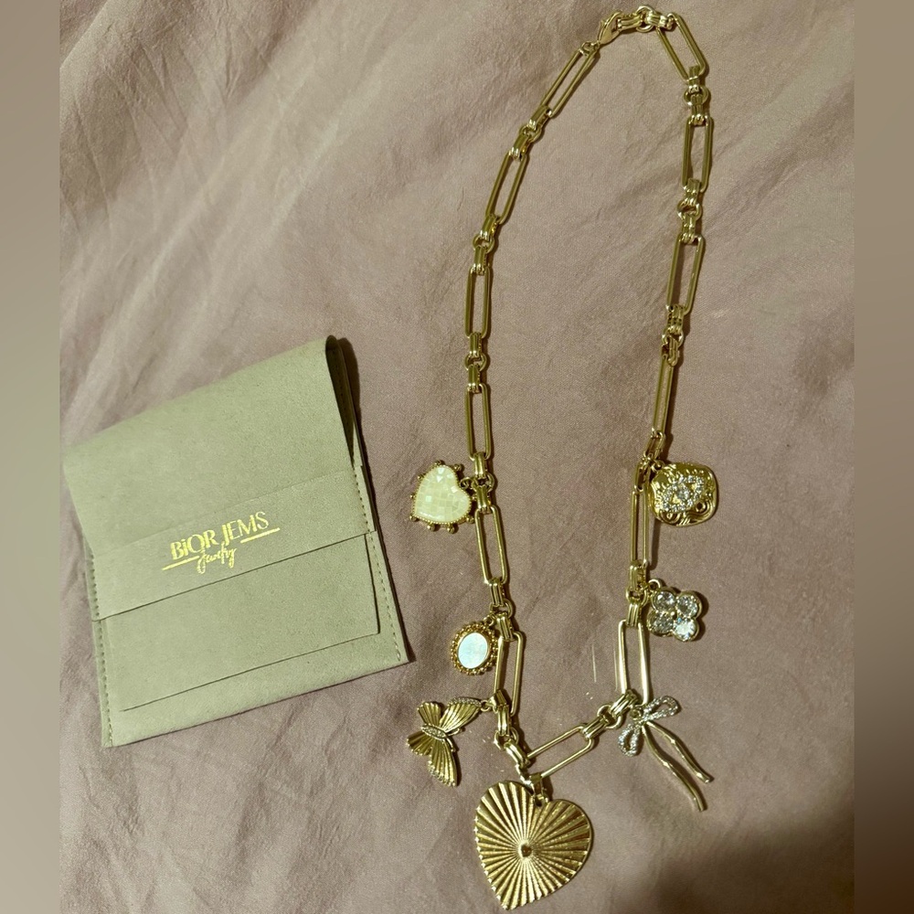 14K Gold Filled Heart Charm Necklace ✨
